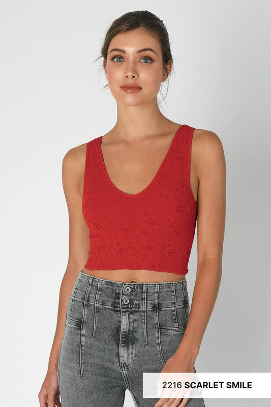 V Lace Tank | 5 colours