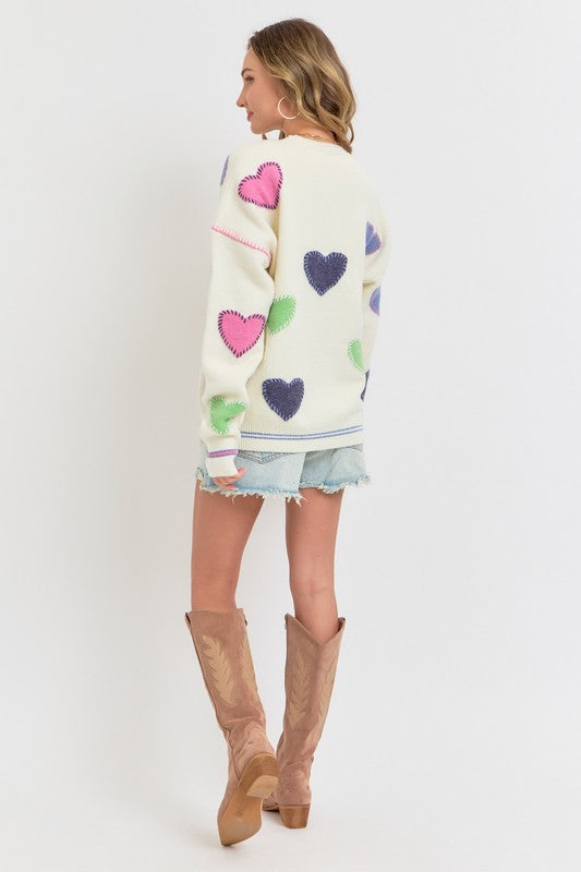 Heart Patch Cardi | 2 colours