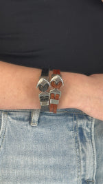 Arrow + Loop Leather Bracelets