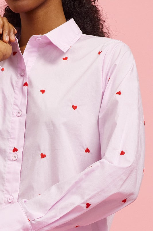 All Hearts Button Up | 2 colours