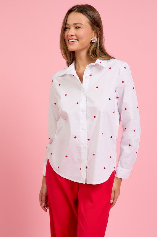 All Hearts Button Up | 2 colours