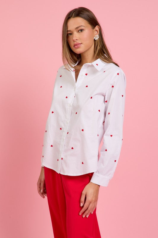 All Hearts Button Up | 2 colours