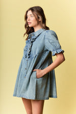 Darling Denim Babydoll Dress