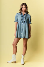 Darling Denim Babydoll Dress