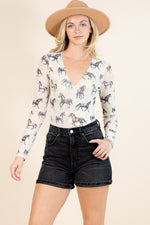 Wild Horses Mesh Bodysuit