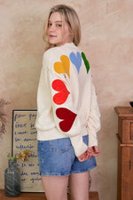 Rainbow Heart Sweater