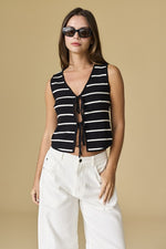 Clara Striped Tie Top | 2 colours