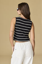 Clara Striped Tie Top | 2 colours