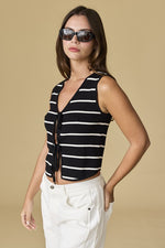 Clara Striped Tie Top | 2 colours