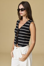 Clara Striped Tie Top | 2 colours