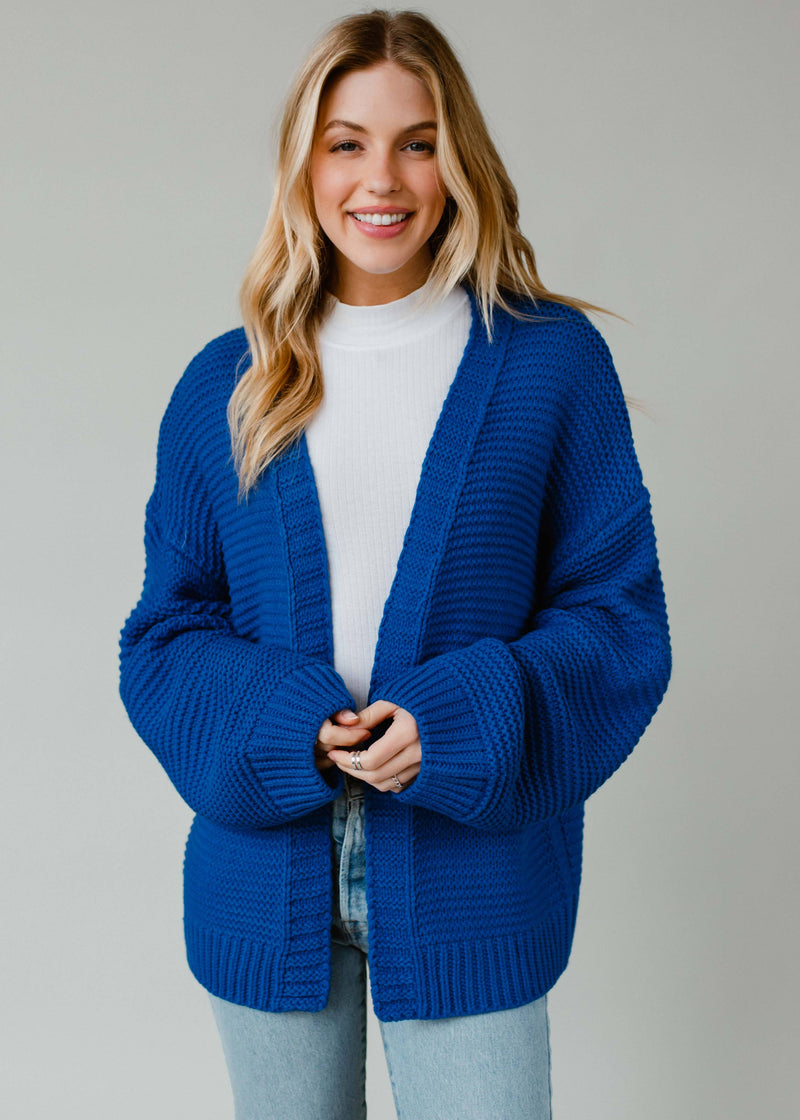 Ski Time Cardi | Bright Blue