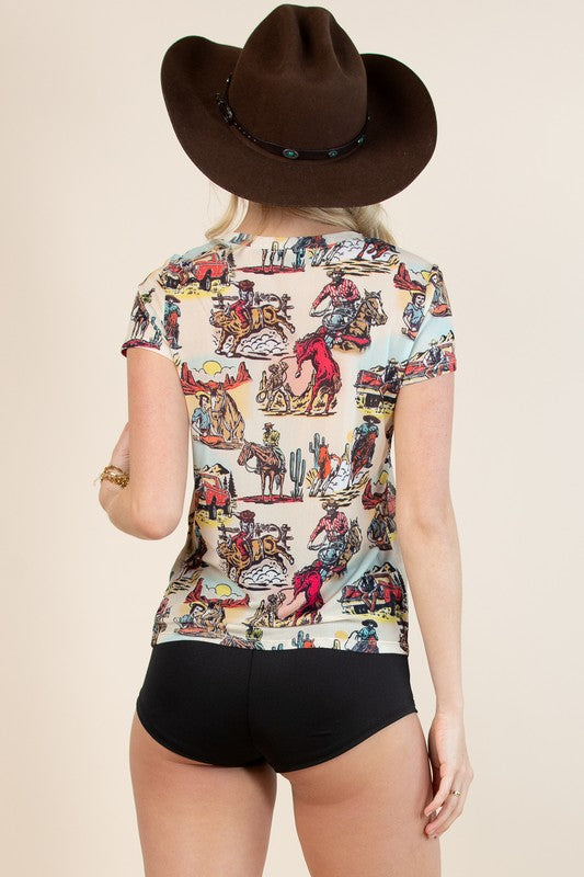 Cowboy Mesh Tee