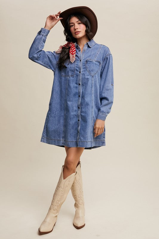Charm Denim Dress