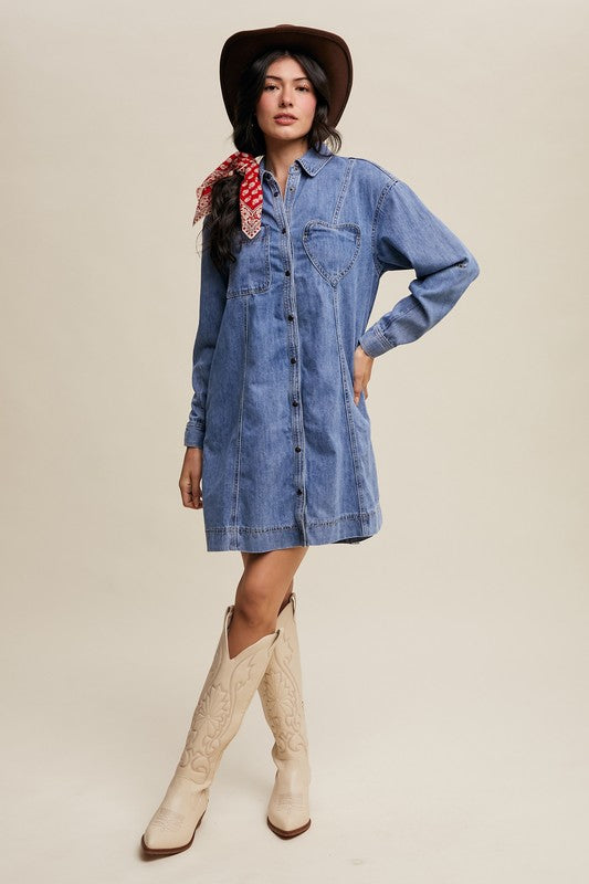 Charm Denim Dress