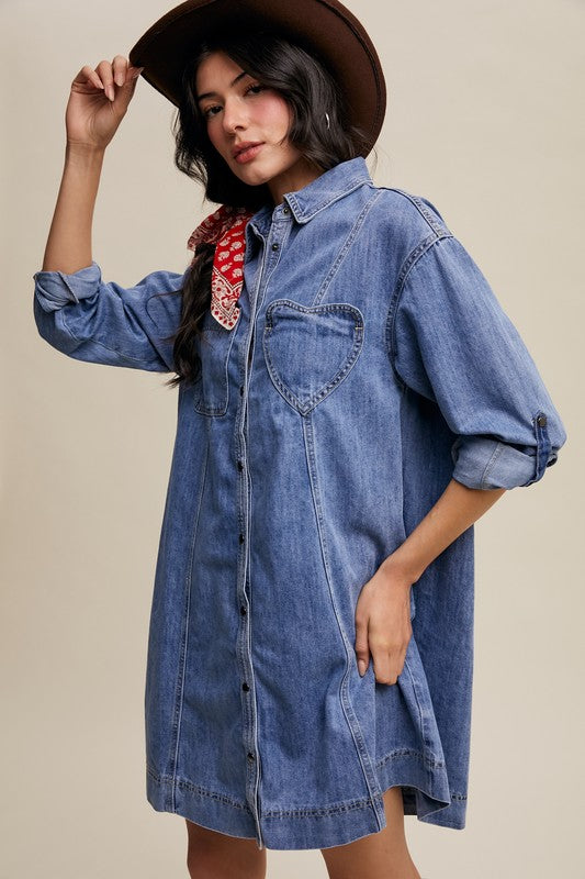 Charm Denim Dress