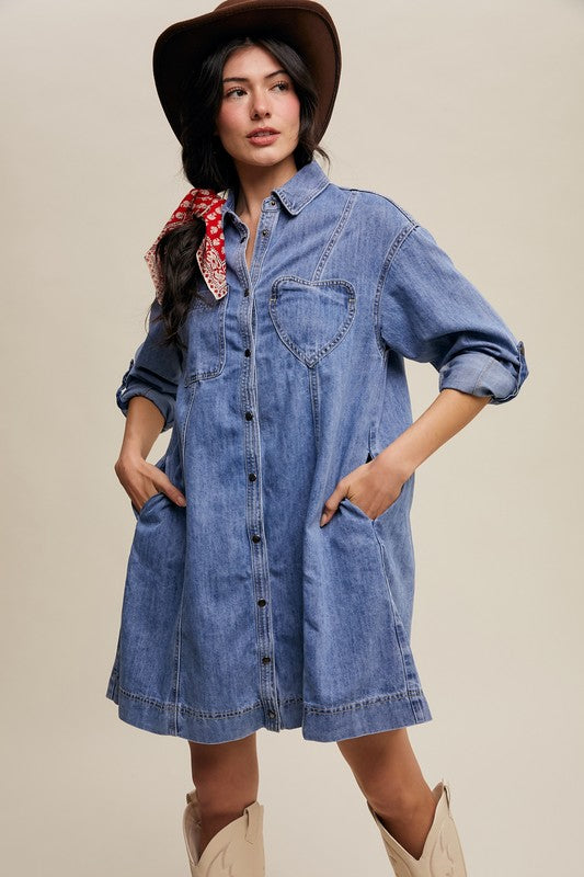Charm Denim Dress