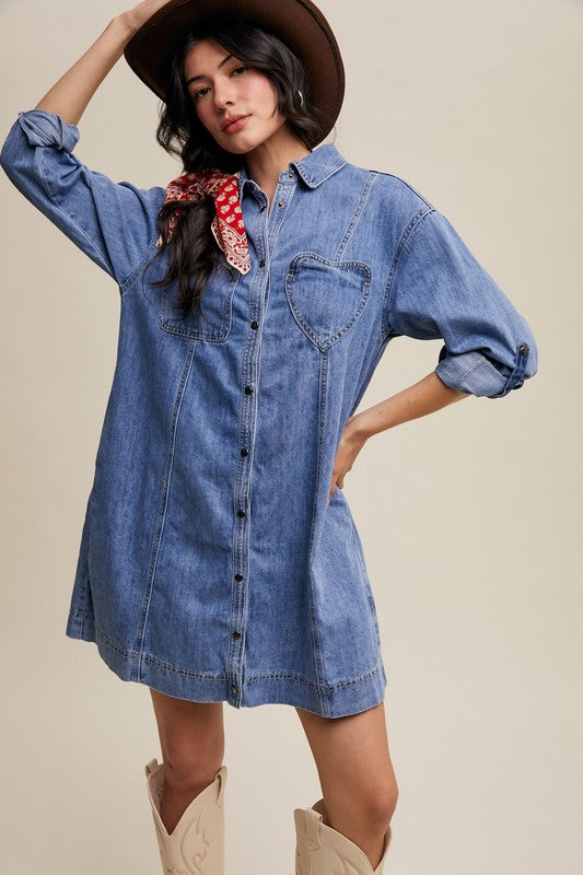 Charm Denim Dress