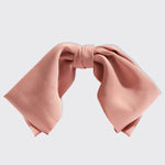 Fabric Bow Hair Clip - Rosewood