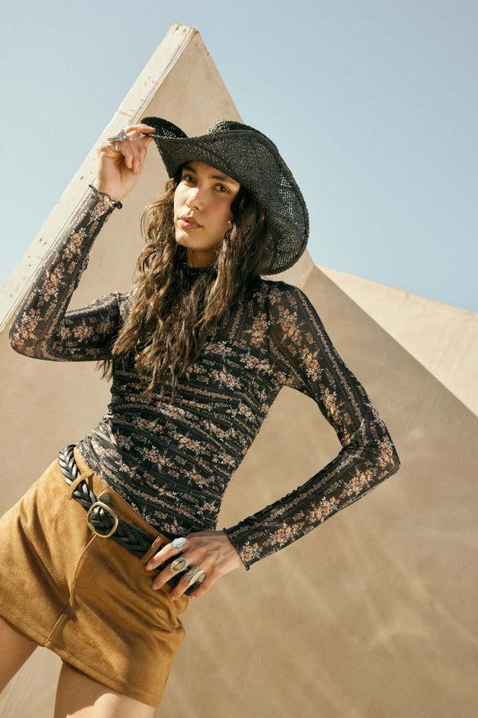 Midnight Bloom Bodysuit