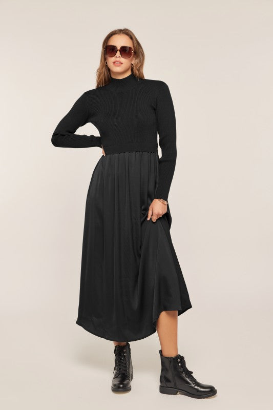 Satin Sweater Dress | 3 colours Girl + Friends Collective Satin Sweater Dress | 3 colours Girl + Friends Collective
