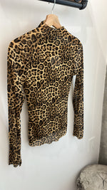 Leopard Mesh Top