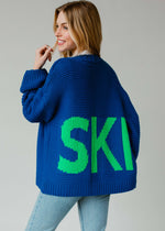 Ski Time Cardi | Bright Blue