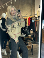 Retro Ski Knit Sweater