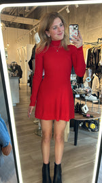 Sway Sweater Dress | Red