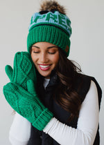 Cable Knit Mitts | 7 colours