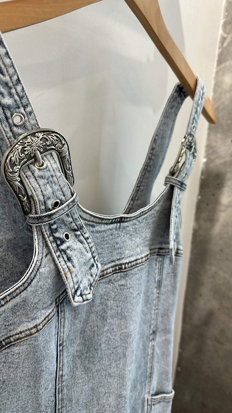 Buckle Up Mini Dress