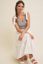 Grey Skies Midi Dress