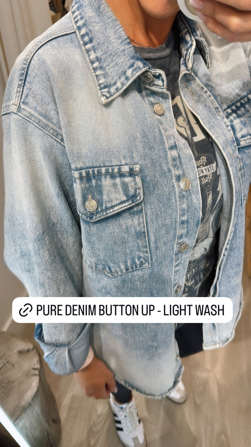 Pure Denim Button Up | 2 washes
