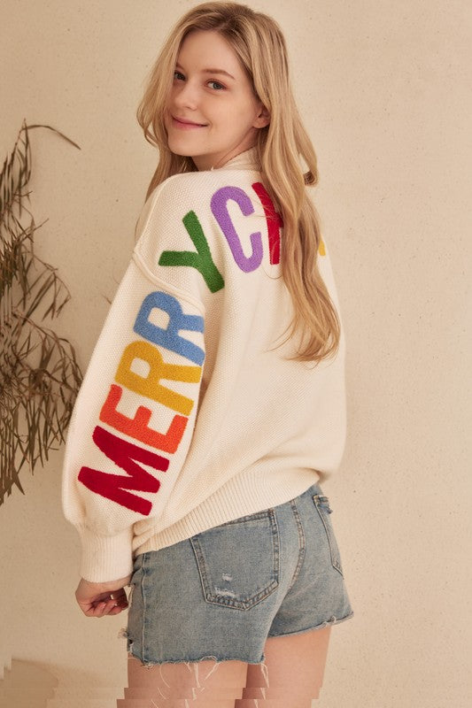 *PREORDER* Rainbow Xmas Knit Sweater