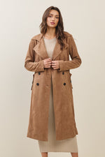 Timeless Suede Trench Coat