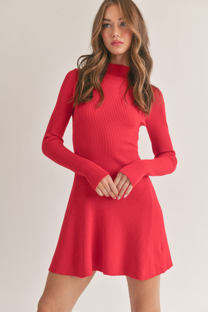 Sway Sweater Dress | Red