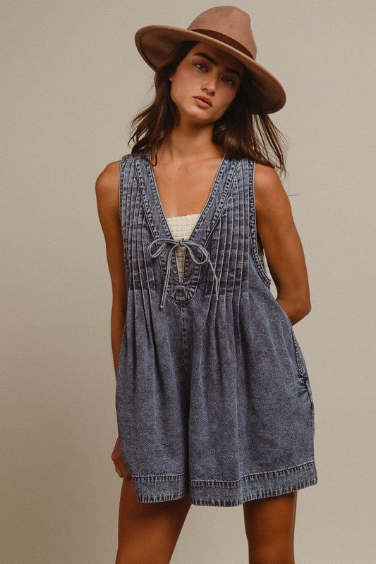 Pintuck Romper