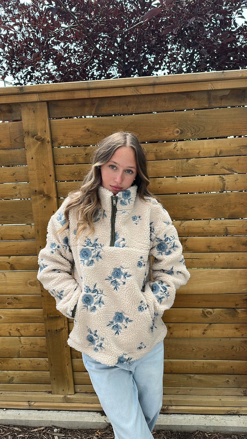 Poppy Sherpa Pullover