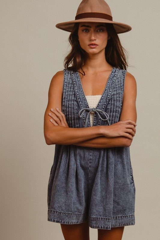 Pintuck Romper
