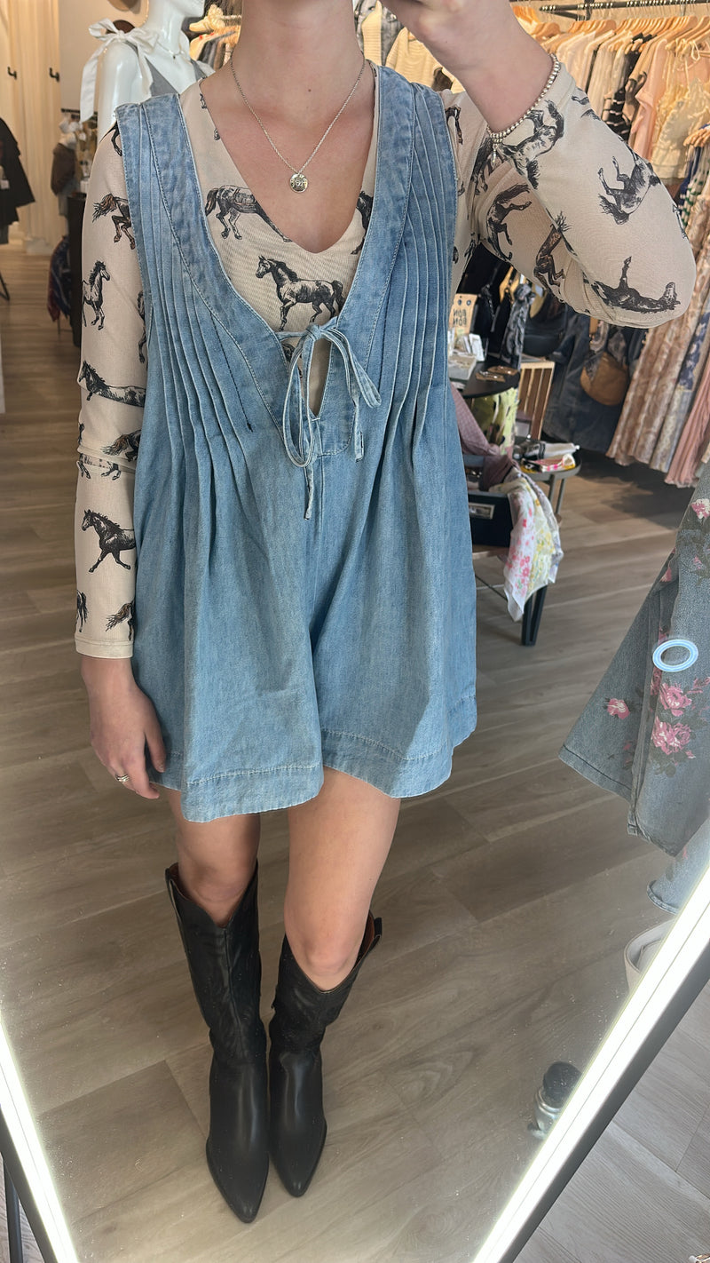 Sweet Pleat Romper | 4 washes