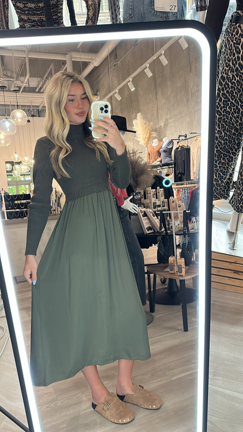 Satin Sweater Dress | 3 colours