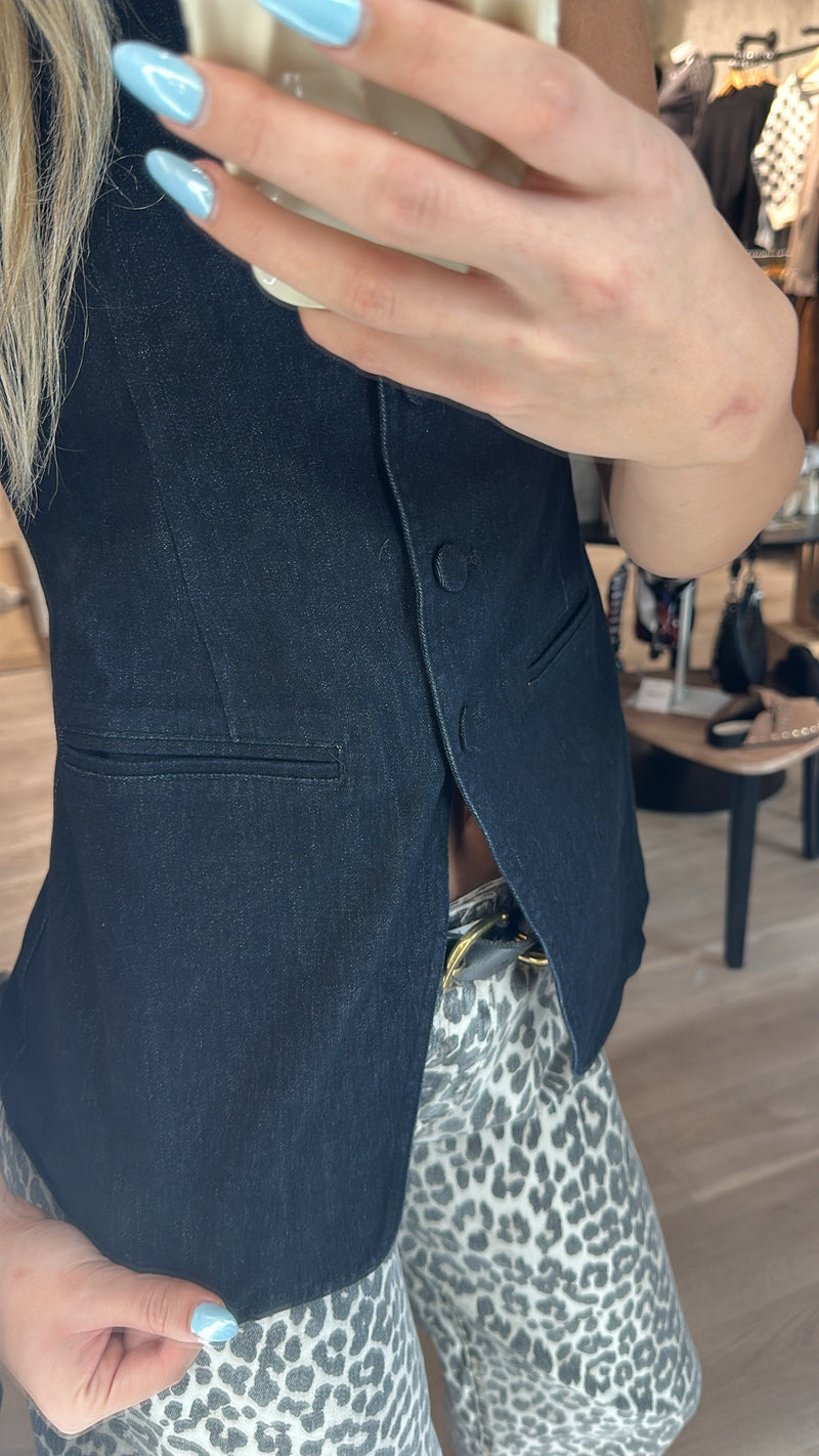 Indigo Denim Vest