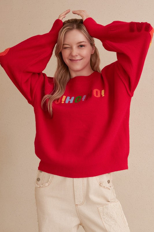 *PREORDER* Rainbow Xmas Knit Sweater