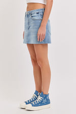 Belle Blue Mini Skirt