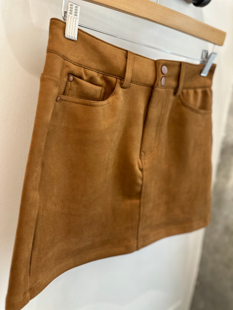 Alisha Suede Skirt