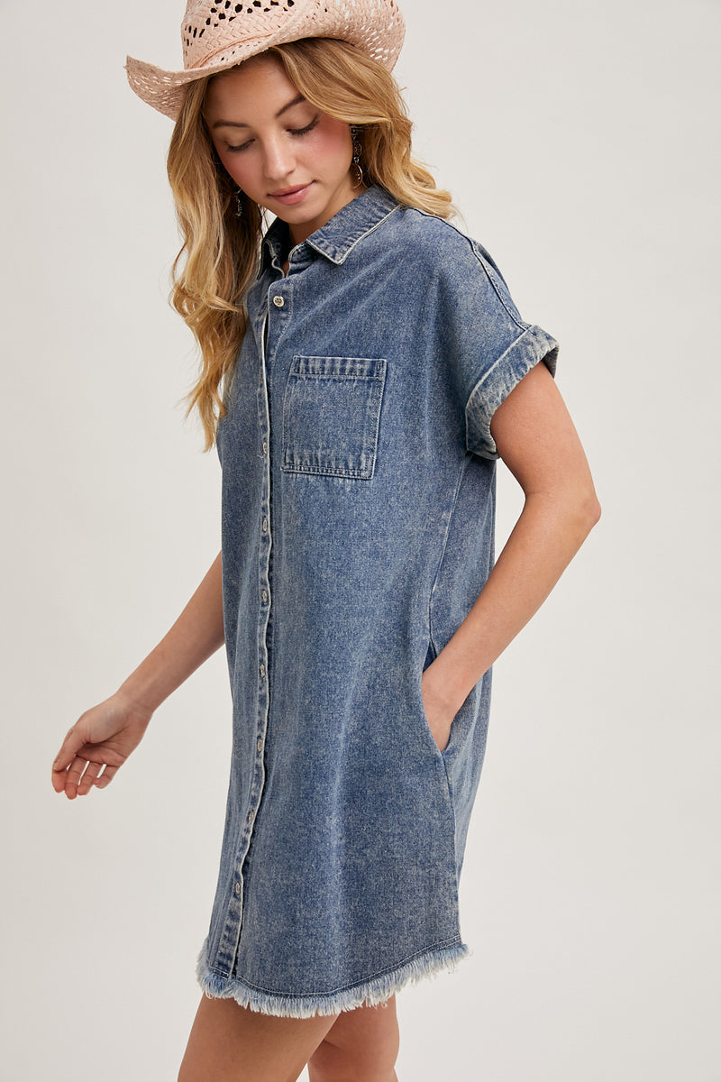 Denim Drift Dress | 3 washes