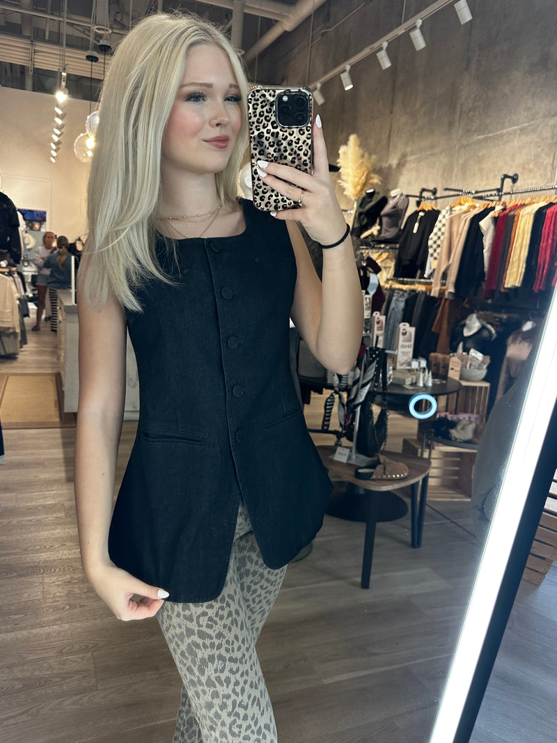 Indigo Denim Vest