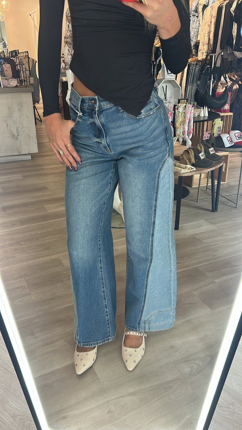 Flip Side Wide Leg Denim