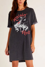 Raisin' Hell Tshirt Dress | 2 colours