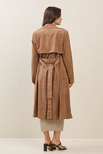 Timeless Suede Trench Coat