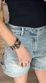 Arrow + Loop Leather Bracelets